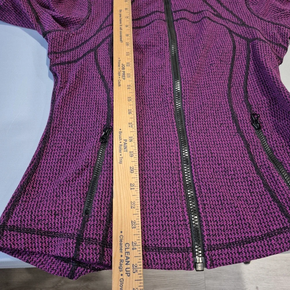 Lululemon Define Jacket Womens 10 Deep Fuschia Teeny Tooth Fitted Fall Hiking